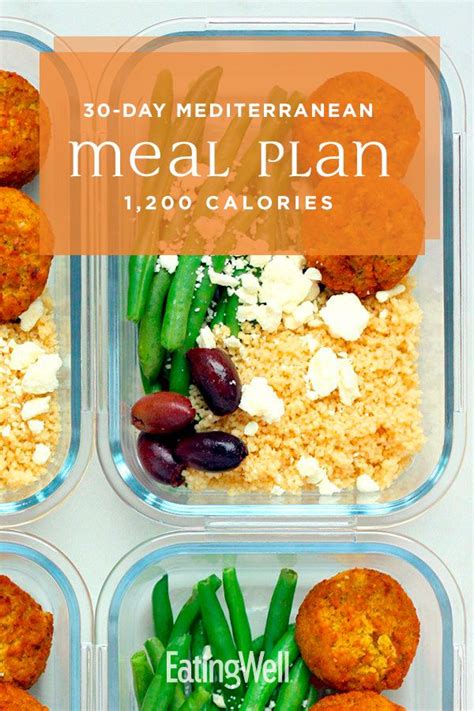 30 Day Mediterranean Diet Meal Plan 1200 Calories Mediterranean