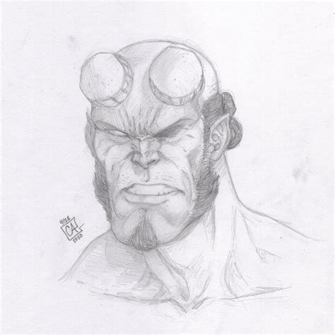 Hellboy Drawing I Just Finished 😈 Rcomicbookart