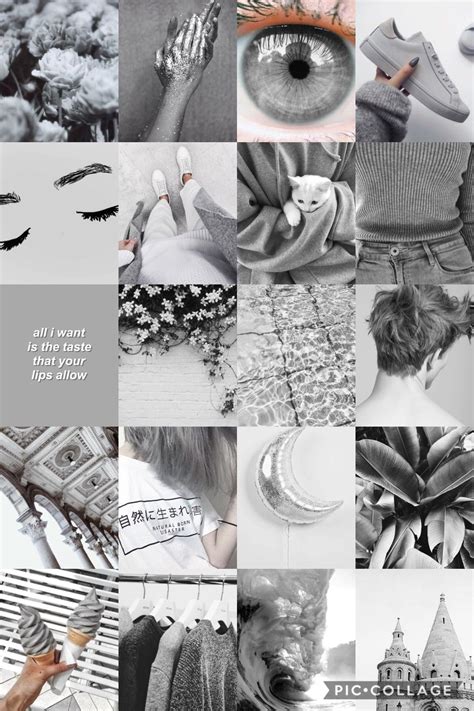 Gray Aesthetic Wallpaper Collage Mariething