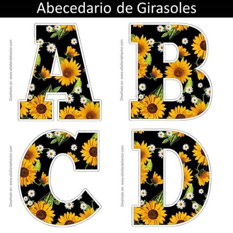 Total Imagen Abecedario De Girasoles Viaterra Mx