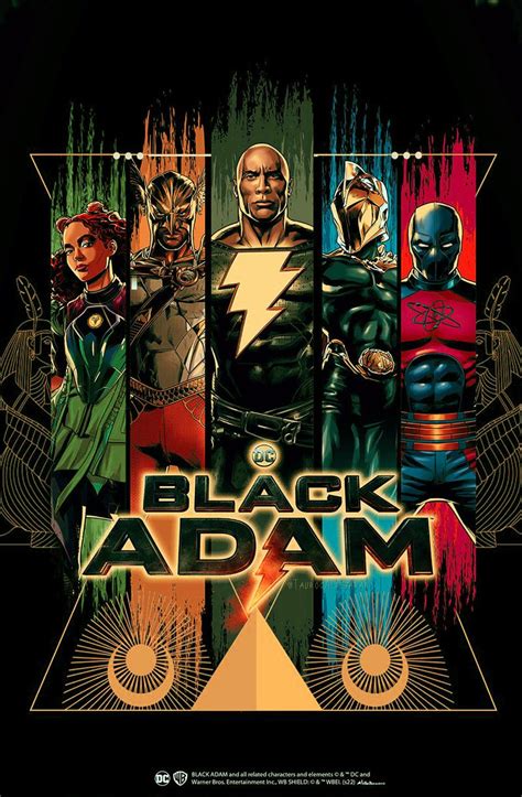 New Black Adam Posters Feature Pierce Brosnan Noah Centineo S Heroes Hot News