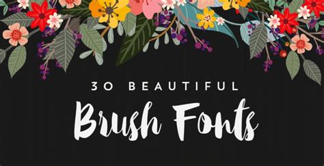 30 Delightful Brush And Script Fonts Starsunflower Studio Blog Brush