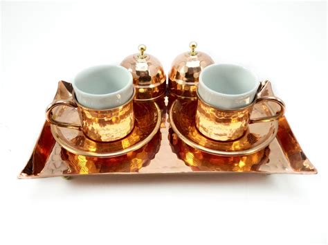 Turkish Arabic Coffee Espresso Cup Set For Copper Espresso Etsy