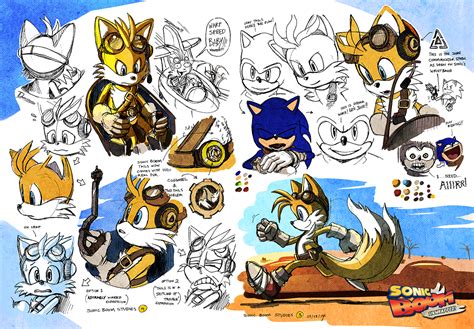 Sonic Boom Unwrapped Studies Tails In Trouble By Darkspeeds On