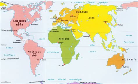 Carte générale Continents du monde Carte du monde Carte du monde pays Continents et océans