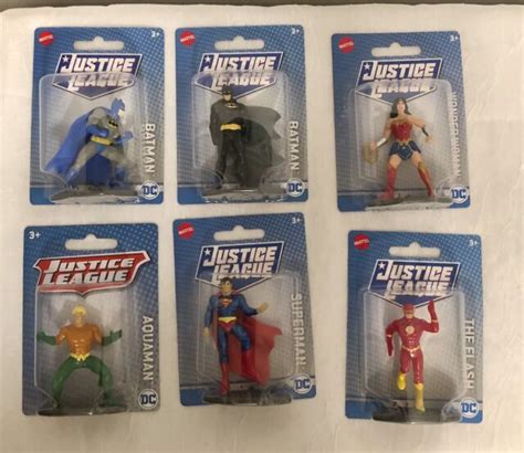 Mattel Justice League Mini Figures Dc Lot Of 6 New In Unopened Package