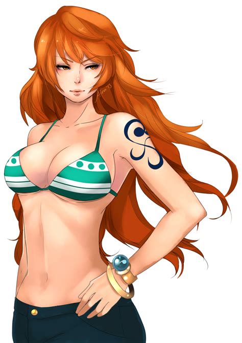 Nami One Piece Drawn By Airasaunar Danbooru