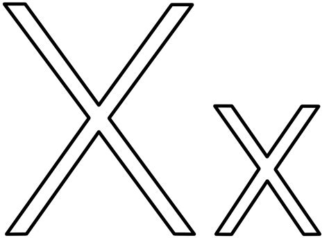 Alphabet X Coloring Pages Learny Kids
