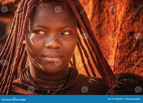 Portrait Of A Young Himba Woman In Namibia Editorial Photo Image Of