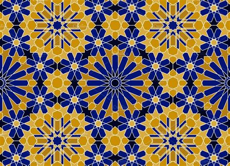 Moroccan Seamless Pattern Zellige Custom Designed Graphic Patterns