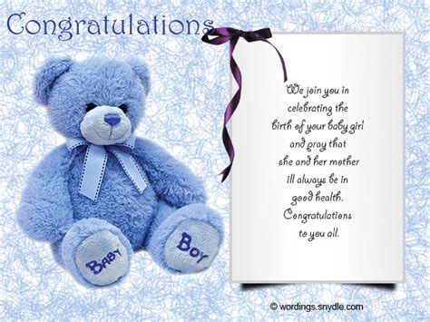 Congratulations Messages For New Baby Girl Wordings And Messages