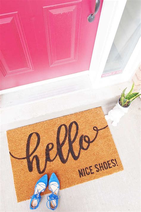 Diy Make Your Own Custom Doormat Without A Cricut Machine Ting And