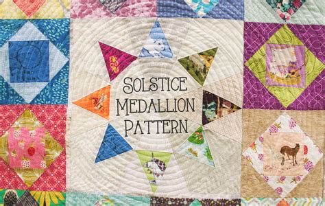 I Am Luna Sol Solstice Medallion Quilt Pattern