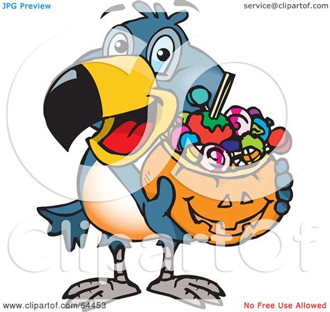 Royalty Free Rf Clipart Illustration Of A Trick Or Treating Toucan