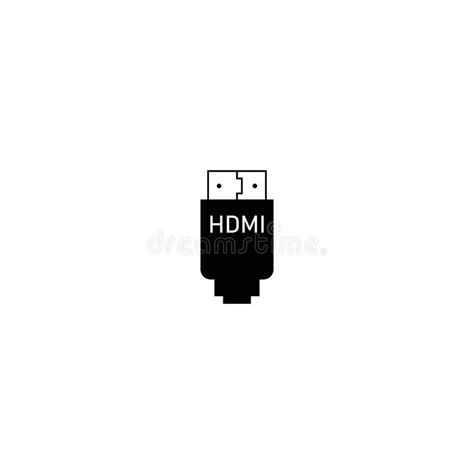 Hdmi Icon Stock Vector Illustration Of Contact Silver 232018064