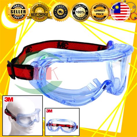 3m Safety Goggles 1623af Wrap Around Design Anti Fog Coat Hard Coated Polycarbonate Lens
