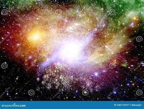 Galaxy In A Free Space Stock Image Image Of Nebula 146114197