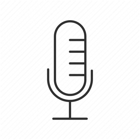 Mic, microphone, old microphone, podcast mic, recording mic, recording microphone icon ...