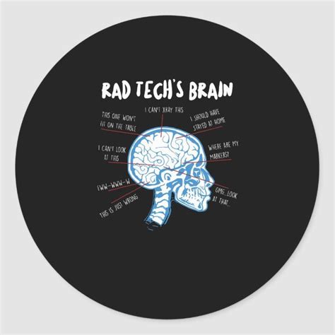 Funny Rad Techs Brain Radiologic Technologist  Classic
