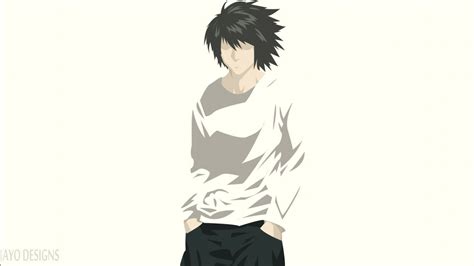 Black Hair Light Yagami In White Background Death Note Hd Anime