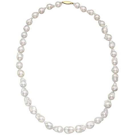 Cultured Baroque Pearl Necklace At 1stdibs