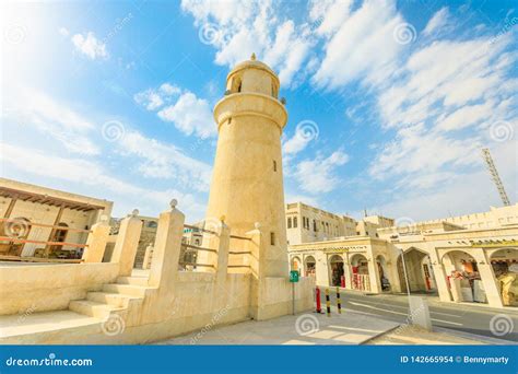 Mosque At Souq Waqif Editorial Stock Image Image Of Arabian 142665954