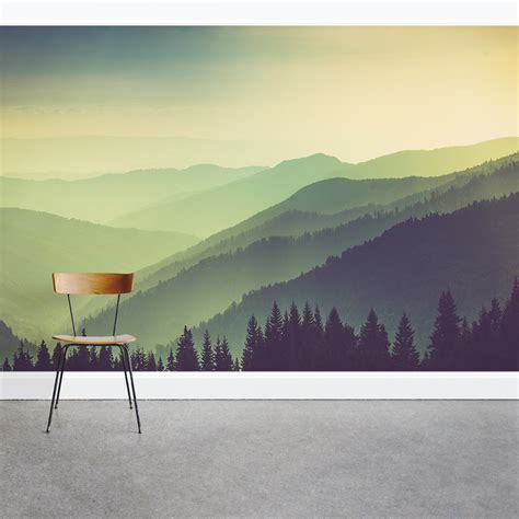 Greenest Mountains Wall Mural