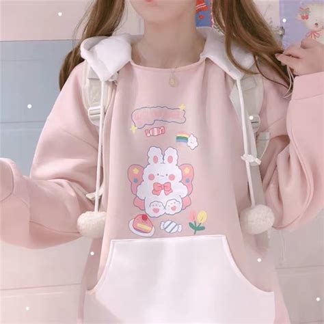 Cute Rabbit Hoodie Ivybycrafts