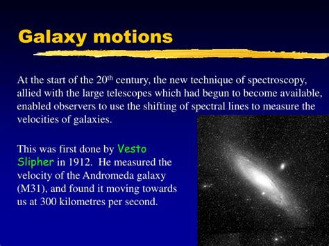 Ppt Galaxy Motions Powerpoint Presentation Free Download Id9309556