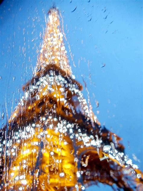Paris In The Rain Tour Eiffel Paris Photo