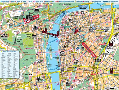 Map Of Prague Walking Walking Tours And Walk Routes Of Prague