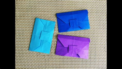 Easy Origami Envelope วิธีพับซองจดมายแบบง่ายมาก โอริกามิ Youtube