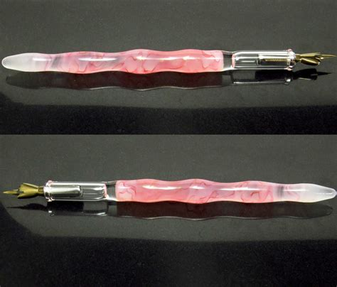 Pink Glass Calligraphy Pen Glass Dip Pen For Drawing And Etsy