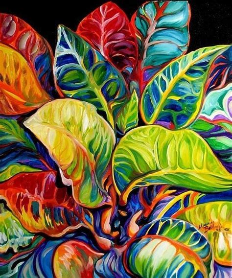 By Marcia Baldwin By Mara Tropical Art Plant Painting Modern Art