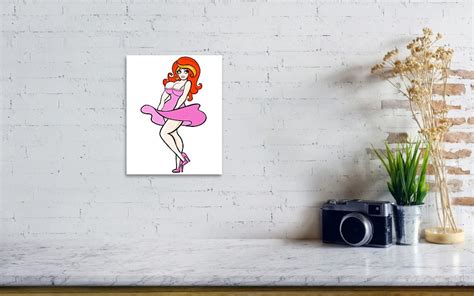 Polka Dot Redhead Pinup Poster By Little Bunny Sunshine