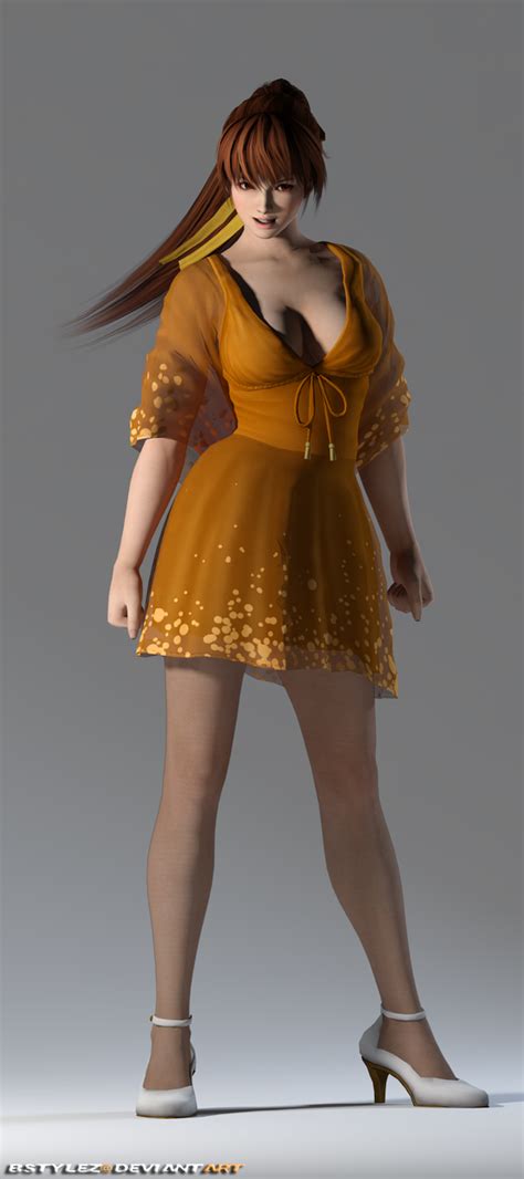 doa5lr kasumi casual dress customize by bstylez video game outfits dress remove nice legs