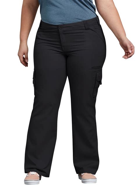 Womens Plus Size Relaxed Fit Cargo Pants