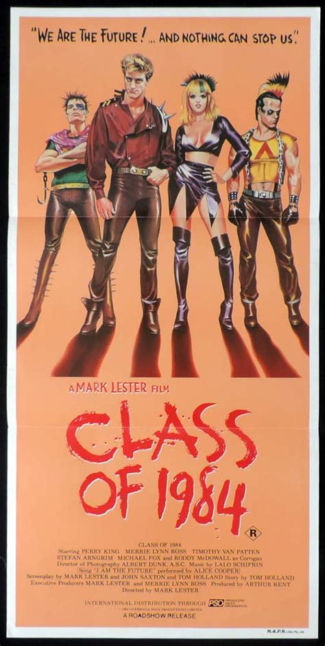 Class Of 1984 Original Daybill Movie Poster Perry King Merrie Lynn Ross Moviemem Original