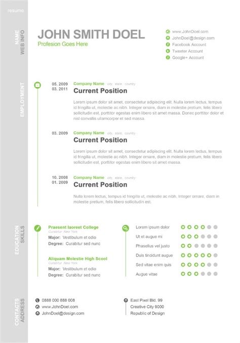 Modern luxury graphic cv printable resume templates. Free Digital CV Resume PSD Template John Smith Doel ...