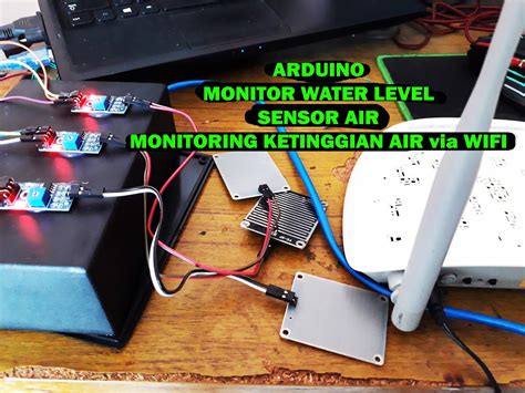Membuat Alat Monitoring Ketinggian Air Water Level Arduino Via