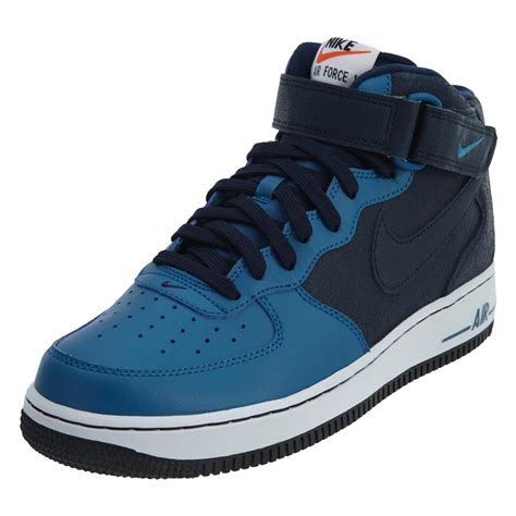Nike Air Force 1 Mid 07 Obsidianobsidian Brgd Bl White 406