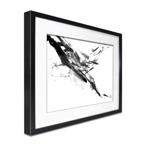 Black And White Abstract Framed Art Print Art Print Shop
