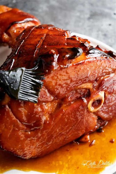 Brown Sugar Mustard Glazed Ham Recipe Cafe Delites