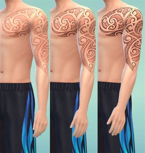 Ts4 Tattoo 131 Maori Style Updated In 2022 Style Maori Leg Tattoos