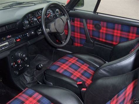 Porsche Plaid Interior Tartan Plaid Scottish Plaid Plaid