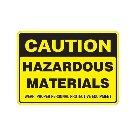 Printed Vinyl Caution Hazardous Materials Stickers Factory