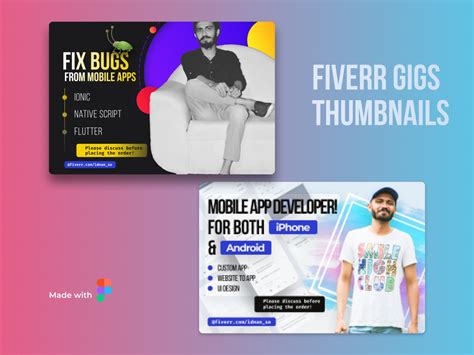 Fiverr Gigs Thumbnails Ui Design Day 007 By Anjum Ayoub On Dribbble