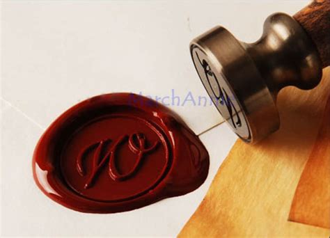 Alphabets Wax Seal Stamp Calligraphic Initial Seal Wax Etsy