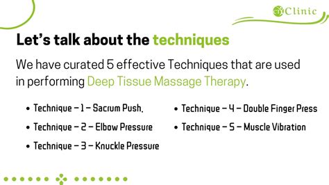 Ppt What Techniques Can Be Used In A Deep Tissue Massage Powerpoint Presentation Id11712317