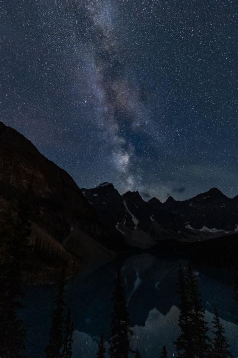 Itap Of The Milky Way Above Moraine Lake Canada Ritookapicture